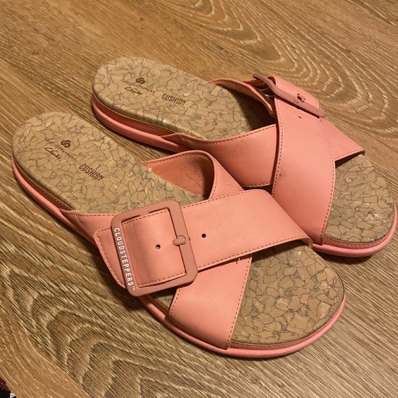 Pink Clarks Cloud Steppers sz 8 - Picture 2 of 3